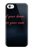 Tpu Case Cover For Iphone 4/4s Strong Protect Case - Music Quote The Best One Design