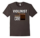 Men's Violin Player T-shirt Violinist Funny Music Quote Gift Tee Medium Asphalt