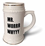 Tory Anne Collections Quotes - MR.WORRR WHYYY - 22oz Stein Mug (stn_243859_1)