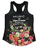 Plato Music Quote Sublimation Girls Tank Top (Large)