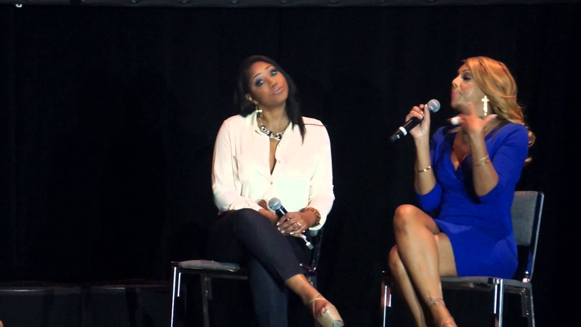 Trina & Tamar Braxton @ 2014 Essence Music Festival Convention Ctr.