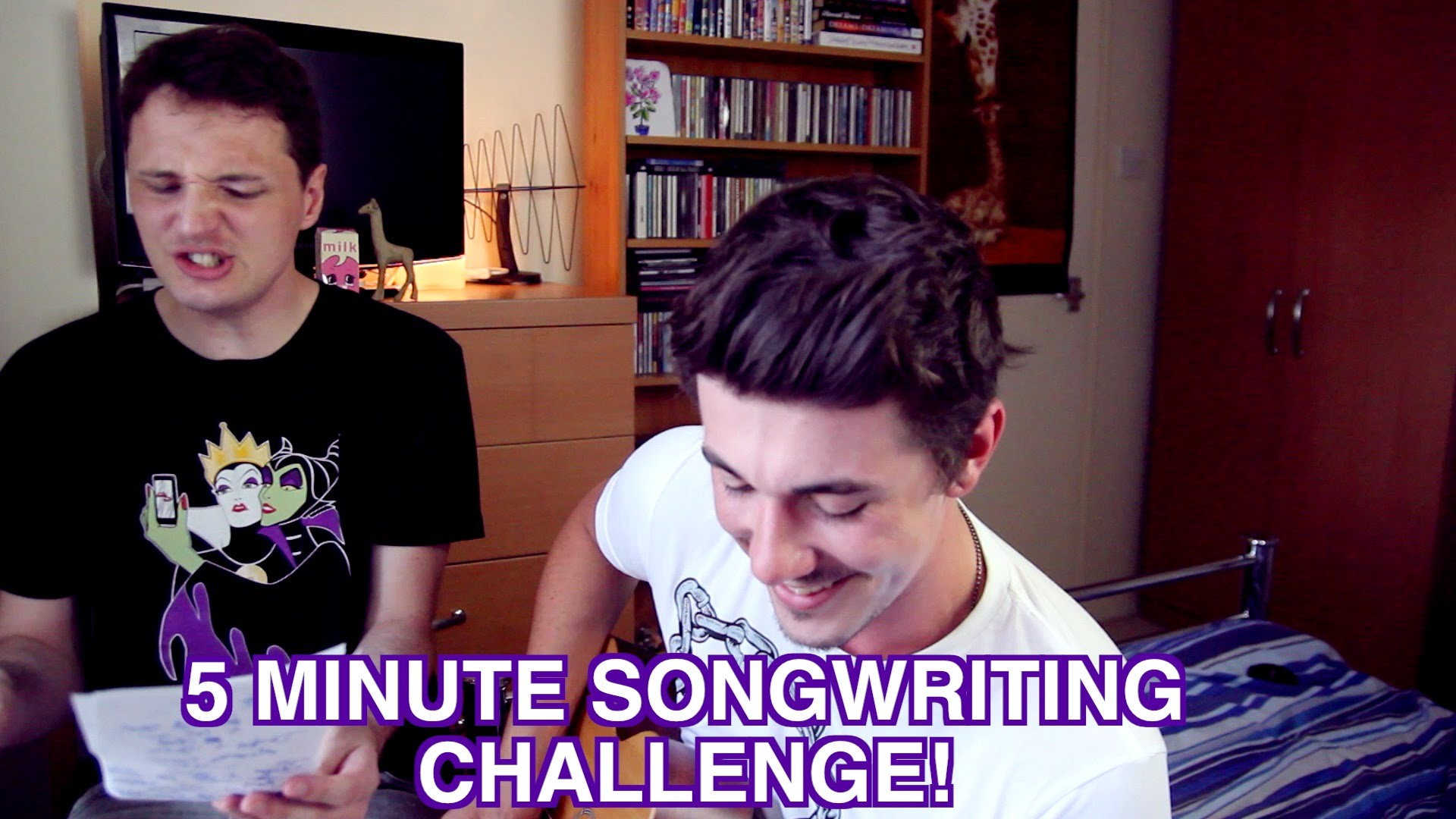5 Minute Songwriting Challenge! (Disney Love) | PetesJams and Gary C