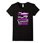 Women's This Tennessee Girl loves her husband and country music Large Black