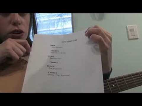 How to Write a Song : Songwriting: Structure