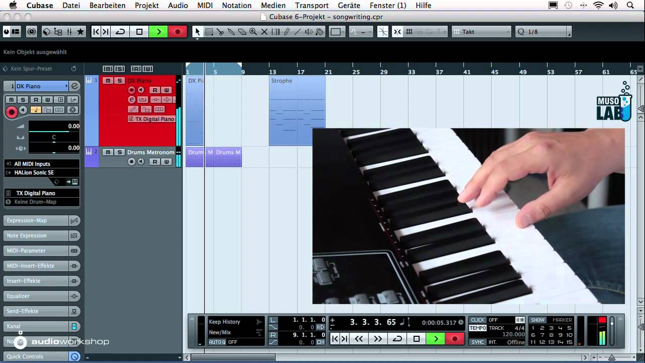 Songwriting 2.0 mit Cubase 6 – Basisharmonie-Parts
