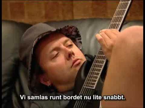 Lars writing lyrics